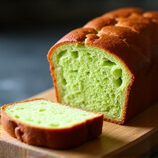 Pandan-infused sourdough bread